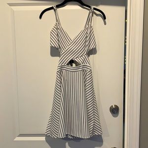 White cutout dress by Wyldr